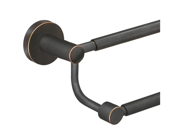 Double Towel Bar Towel Rack for Bathroom Towel Rod Oil Rubbed Bronze Adjustable 16-26 In,Wall Mounted Towel Holder, Stainless Steel, Rustproof,...