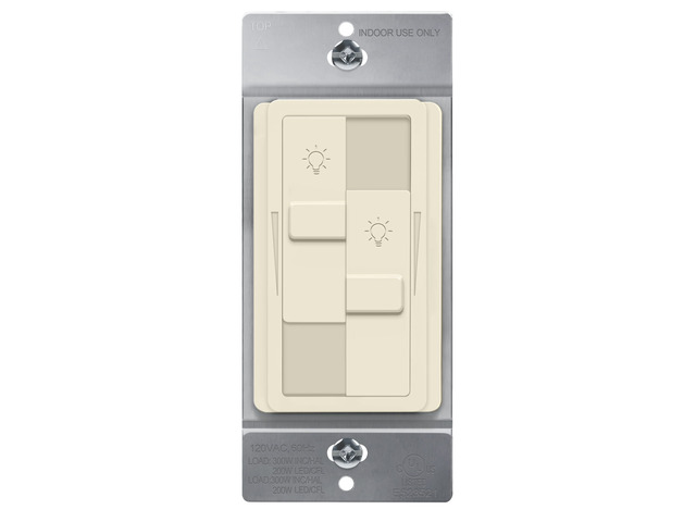 Dual Load LED Dimmer Switch, Single Pole, LA, 1 Pack Dual sliders dim two light loads independently. Dimmable bulbs only: 200W LED/CFL or 300W...
