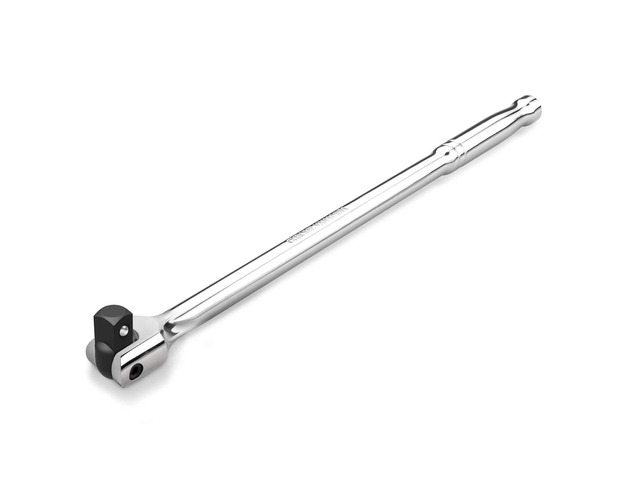 00339A 3/8-Inch-Drive Premium Breaker Bar, 12 Inches Long, Nut Breaker Bar, 180-Degree Flex Cr-Mo Head with Cr-V Steel Construction
