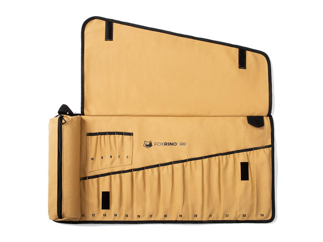Wrench Roll, Wrench Roll Up Pouch, 19-Pocket Heavy Duty Canvas Wrench Organizer Bag for Metric Combination Wrenches, Portable Tool Roll Bag, Gifts...