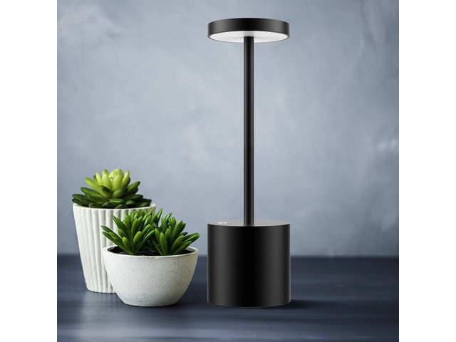 LED Cordless Table Lamps, 5000mAh Rechargeable Table Light Portable Outdoor Table Lamp, 3 Color Stepless Dimming Battery Powered Lamp for...