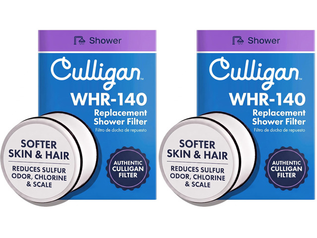 Official Shower Filter Replacement WHR-140 Cartridge for Water Shower Filter Systems WHR-140, WSH-C125, ISH-100, HSH-C135, (Pack of 2)