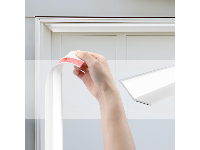 Garage Door Seal Top and Sides - 40 Ft Garage Door Weather Stripping Side Seal, Heavy Duty Weatherproof TPE, Insulates, Prevents Drafts, Easy...