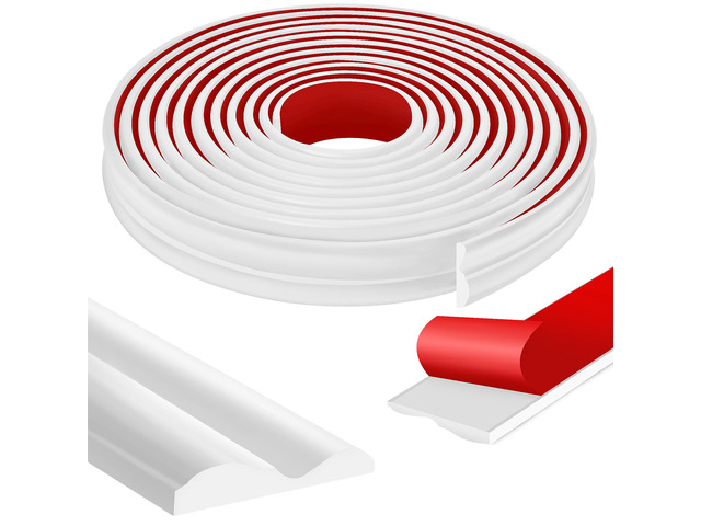 20 Ft x 1.6''Wall Decoration Molding Trim,Self-Adhesive 3D Chair Rail Panel Molding, Flexible DIY Wall Trim for Walls Mirror Window Frame and Home...