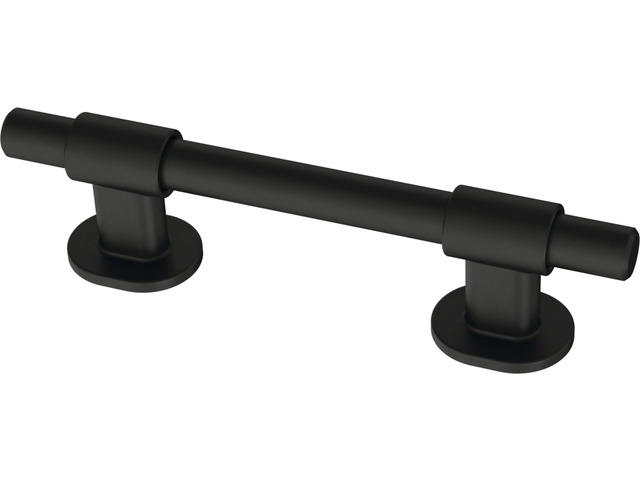 5 Pack Matte Black Cabinet Handles Adjustable Drawer Pulls for Kitchen Cabinet Knobs Dressers and Cupboards Fits 1-3/8 to 4 Inch (35102mm) Hole...