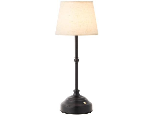 Cordless Table Lamp, Rechargeable Desk Lamp with Fabric Shade, Battery Operated Lamp 3 Color Stepless Dimming, Portable Small Touch Bedside Lamp...