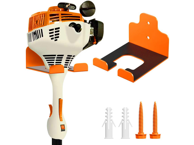 Garage Organizer Trimmer Rack, Garden Power Tool Hanger Weed Whackers Holder Wall Mounted for Grass Trimmer, Hedge Trimmer, Garage Trimmer, Garden...