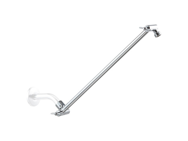 Shower Head Extension Arm, 16 in Shower Extension Arm with Locking Nut, Adjustable Shower Arm Extender, G1/2 Connector for Fixed Shower Head &...