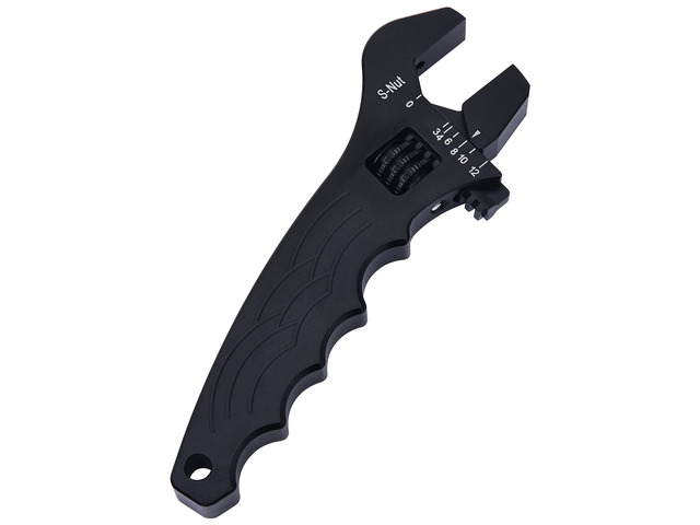 AN Fitting Hose Wrench Adjustable 3AN-12AN Aluminum Black