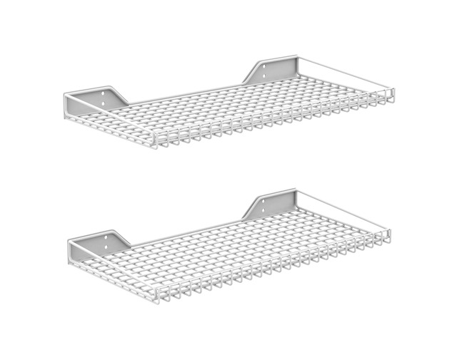 2-Pack Garage Wall Shelf, 23.5' x 12' Wall-Mounted Storage Shelves for Garage, Closet, Laundry Room, Heavy Duty, Wall Floating Shelving, Holds up...