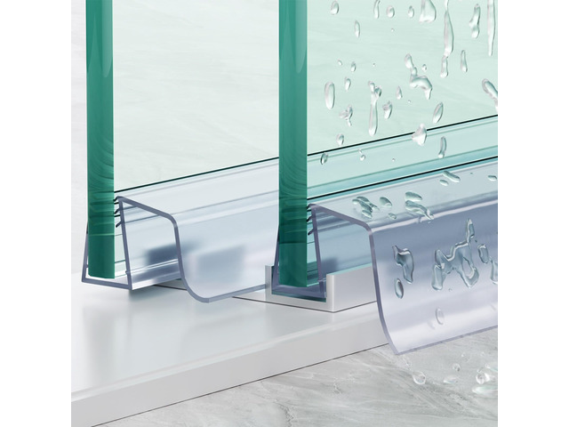 3 Pack 3/8' x 39' Sliding Shower Door Bottom Seal, Shower Door Sweep Sliding Shower Seal for 3/8'' (10mm) Glass, Frameless Glass Door Seal Strip,...