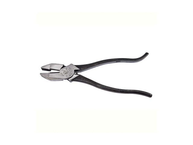 213-9ST Rebar Work Pliers with Spring-Loaded Action, Made in USA, Induction Hardened Knives and Handle Tempering