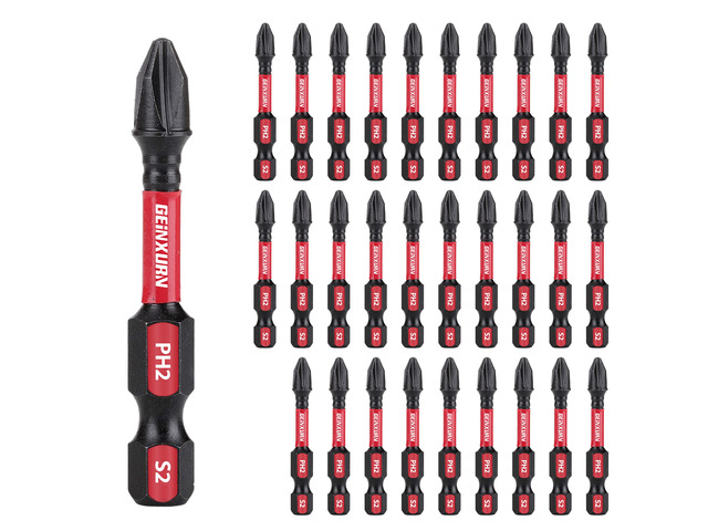 Impact Tough #2 Phillips 2 in. Insert Driver Bits,30Pack Bulk PH2 Screwdriver Bits Set