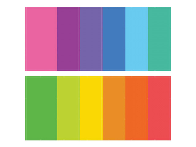 12pcs Classroom Fluorescent Magnetic Light Covers,2x4ft Rainbow Brights Soften Harsh Glare Anti-Flicker Light Filters for Home School Office...