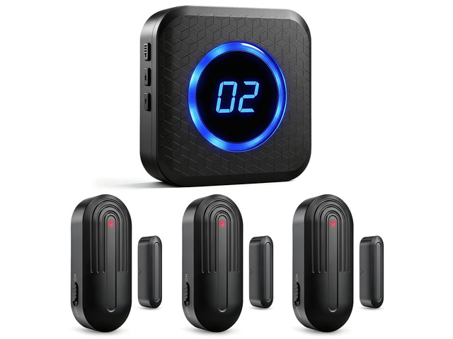 Door Chime, Know Which Door Opened, Home & Business Entry Chime Door Sensor Chime for Store/Office, Door-Open Alerts for Kids & Elderly, 600 Ft...