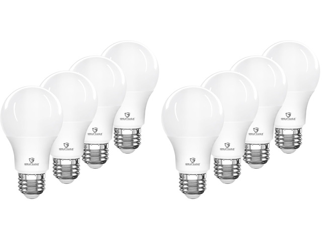 A19 LED Light Bulbs 60 Watt Equivalent - UL Listed - Warm White 2700K LED Light Bulbs, 9W Non-Dimmable, 800 Lumens (8 Pack)