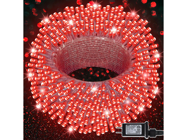 300 LED Valentines Lights, Extra Long 98.5FT Christmas String Lights Outdoor Indoor, 8 Lighting Modes, Plug in Waterproof Fairy Lights for Wedding...