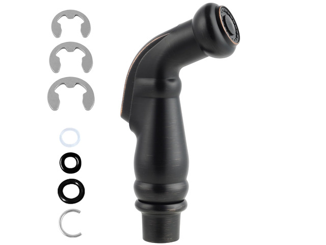 Universal Sink Sprayer Attachment for Kitchen Faucet, Oil Rubbed Bronze NSF/ANSI/CAN 372 Certified, Side Sprayer Head Compatible with Delta, Moen,...
