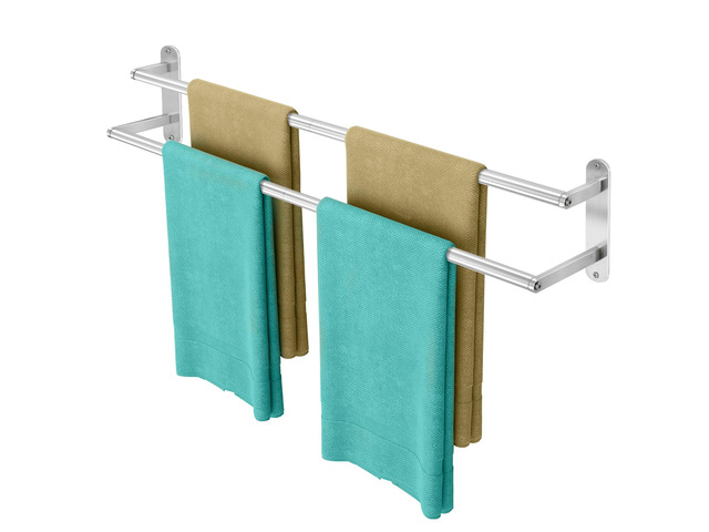 Double Towel Bar 32 Inch, Towel Rack for Bathroom, Wall Mount Bathroom Towel Holder, Stainless Steel Bathroom Towel Rack, Double Towel Hanger Towel...
