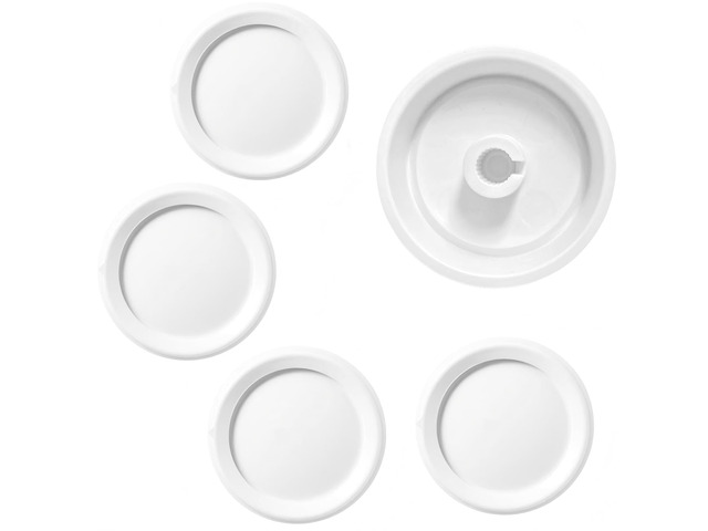 10 PCS RK-WH Rotary Dimmer Knob Replacement for Rotary Dimmer Switch,Fan Control,White