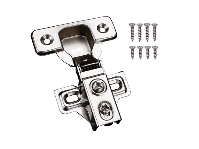 10 Pack Soft Close Cabinet Door Hinges for 1/2 Inch Overlay Cupboard, 105 Degree Opening Angel, Stainless Concealed Kitchen Cabinet Hinges with...