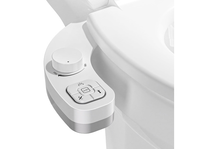 Bidet Attachment for Toilet, Dual Nozzle (Frontal and Rear Wash) Non-Electric Fresh Water Bidet Toilet Seat Attachment with Nozzle Self Cleaning,...