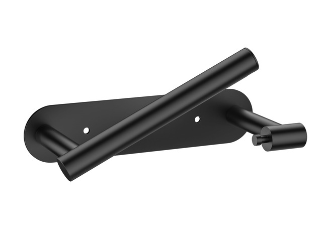 Commercial Toilet Paper Holder Wall Mount Bathroom Tissue Holder Matte Black Adhesive or Screw SUS304 Stainless Steel Rustproof Pivoting...