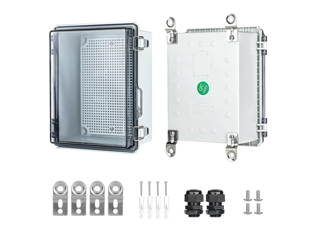 Junction Box Waterproof Outdoor Electrical Box IP67 ABS Project Enclosure Weatherproof Electrical Box Outdoor Cable Project Box Enclosure, Mounting...