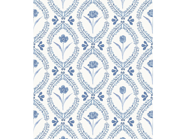 Floral Peel and Stick Wallpaper Blue Floral Contact Paper 16.9in x196.8in Leaf Flower Wallpaper Peel and Stick Boho Self Adhesive Removable for...