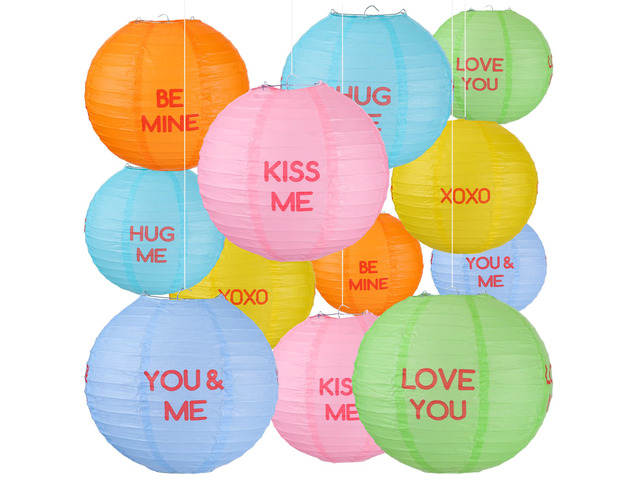 12 Pcs Pastel Paper Lanterns 10' Lovely Fresh Color Hanging Lanterns for Classroom Birthday Wedding Ceiling, Back to School Party, Assorted Pastel...