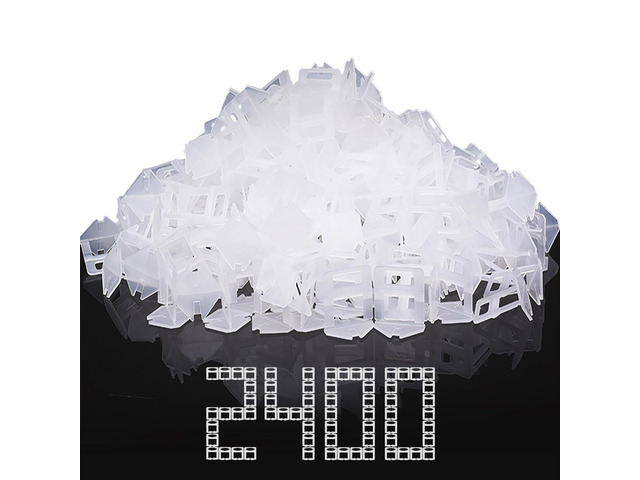 Tile Spacers 2400 Pcs Tile Clips, Tile Leveling System Clips 1/32 Inch Tile Leveling Clips for Floor Wall Installation, Ceramic Porcelain Tiles and...