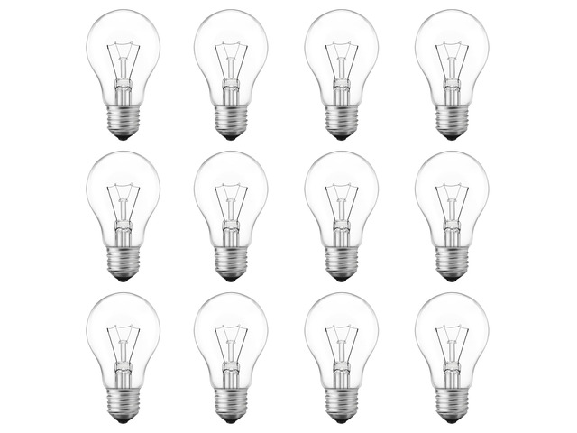 75 Watt Incandescent Light Bulbs, A19 Incandescent Bulb 60+ watts, Shatter-Resistant and Durable, Warm White Light (12-Pack)
