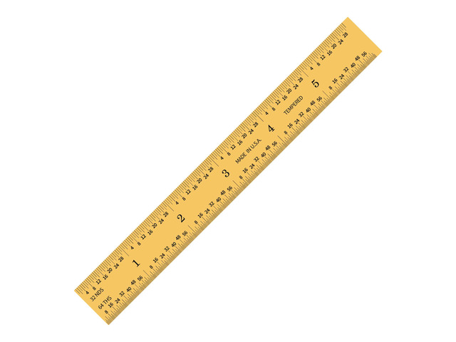 6'/150mm TiN Coated Metal Ruler, Rigid, English & Metric MADE IN USA, Fully Hardened Steel, Titanium Nitride Coating, Etched, Extreme Scratch...