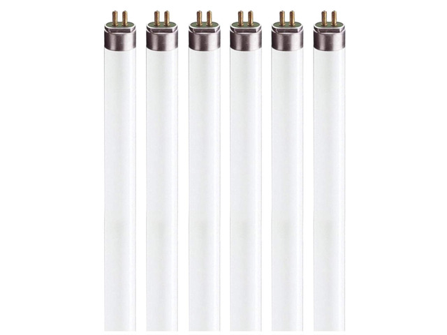F8T5/WW T5 Fluorescent Light Bulbs 12 Inch, 8W, Warm White 3000K, G5 Mini Bi-Pin Under Cabinet Replacement Tube 6 Pack