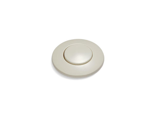 Air Switch Sink Top Decorative Button, STC-BIS, Biscuit Compatible with Dual Outlet Garbage Disposal Air Switch Kits (STS-OO and STS-OOSN) - Single...