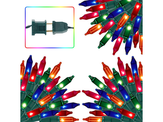 3 Sets Christmas Lights, 150 Count 33 FT Each Mini String Lights, Green Wire Fairy Lights, 120V UL Certified Connectable Xmas Tree Light for...