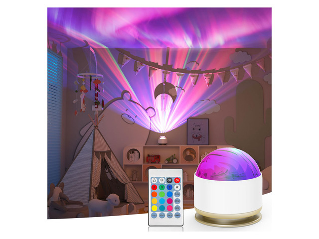 Northern Lights Projector, 13 Colors Aurora Night Light Projector for Bedroom, 3 Timers, Remote Galaxy Light Projector, Memory Function Dimmable...