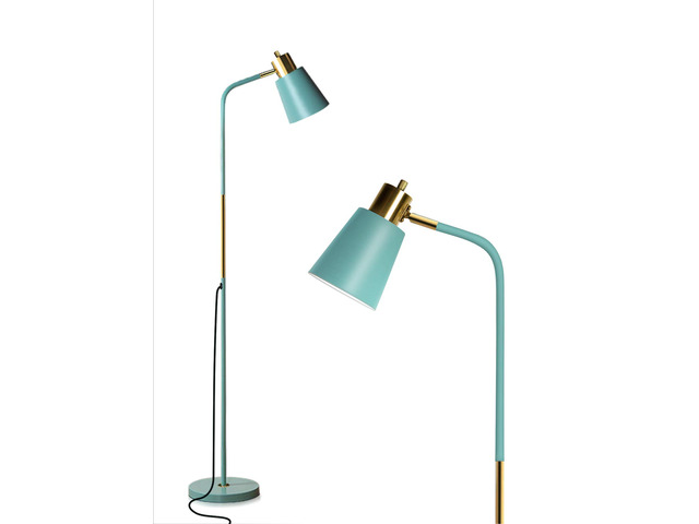 Floor Lamp Industrial Floor Lamps Reading Farmhouse Standing Lamp Rustic Floor Lamp Adjustable Metal Heads Indoor Task Lighting for Living Room...