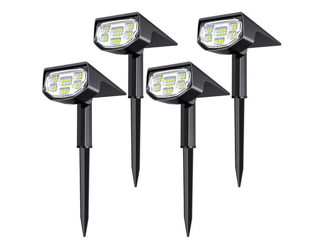Solar Spot Lights Outdoor, Solar Lights Outdoor Waterproof IP68/30 LED/2 Modes,Solar Powered Spotlights,Landscape Lighting for Yard and Garden,...