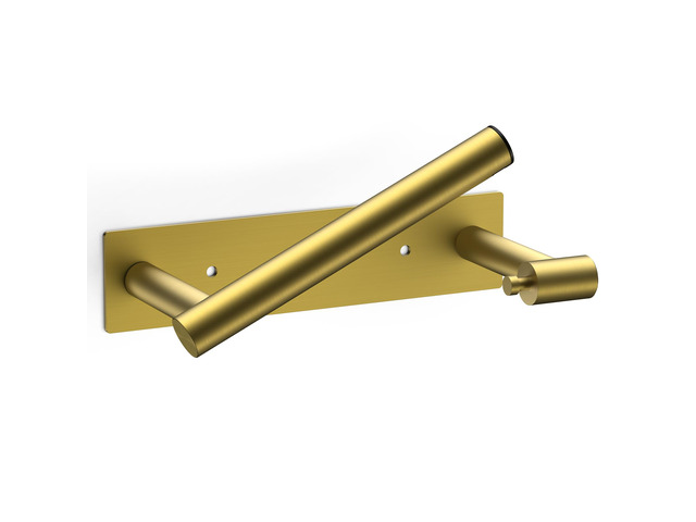 Commercial Toilet Paper Holder Wall Mount Bathroom Tissue Holder Brushed Gold Adhesive or Screw SUS304 Stainless Steel Rustproof Pivoting...