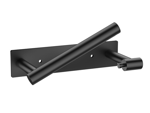 Commercial Toilet Paper Holder Wall Mount Bathroom Tissue Holder Matte Black Adhesive or Screw SUS304 Stainless Steel Rustproof Pivoting...
