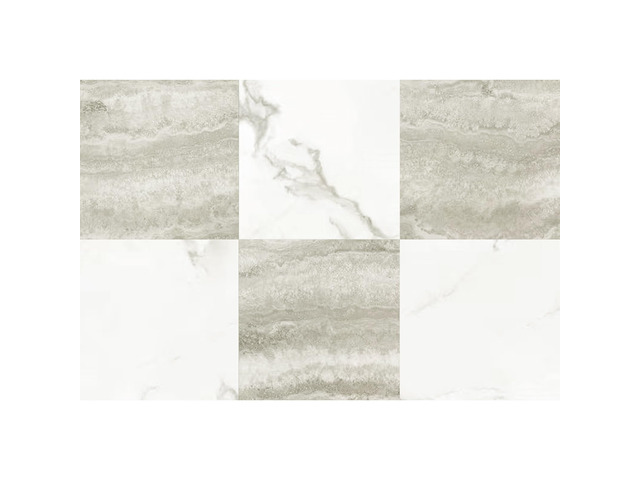 30-Pack Peel and Stick Vinyl Floor Tiles, White & Beige Marble 15 Tiles per Color, 12' x 12' Single Tile, Anti-Slip, Waterproof, Ideal for Kitchen,...