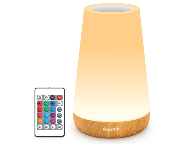Rechargeable Night Light, Remote Control Lamp, Light Brown-2 Pack Touch Control, 13 Colors, 5 Brightness Levels, 4 Lighting Modes, 1/2/4/6-Hour...