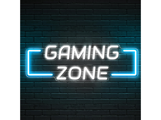 Game Zone Neon Sign for Gameroom Wall Decor LED Light Signs - Gaming Zone Neon Sign for Teen Boy Bedroom- Best Gamer Gifts for Teenager, Kids