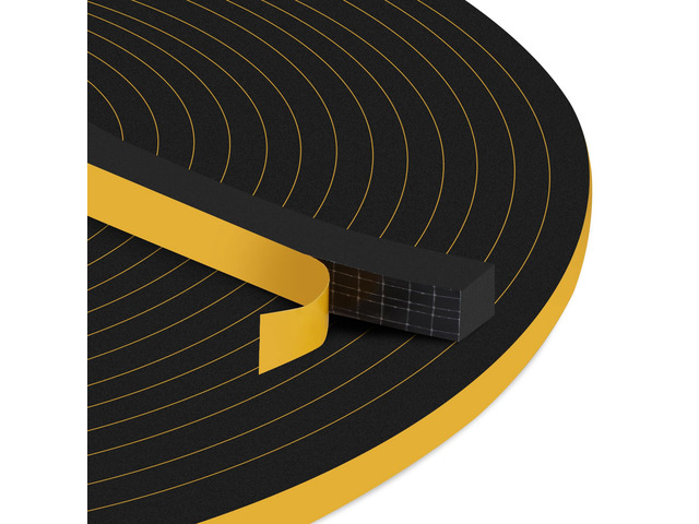13Ft Door Weather Stripping, (1/2in x 1/2in), Strong Adhesive, Sound Proof, Door Insulation, Weatherproof Foam Tape for Doors, Weatherstripping for...