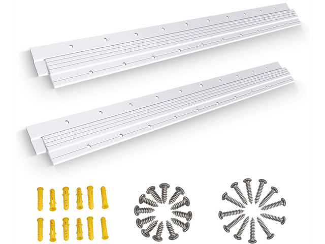 French Cleat 30 inch, 2 Pairs Heavy Duty Aluminum Z Clips/Bar Hanger Interlocking Wall Mounting Bracket Hardware Kit for Hanging Mirrors, Picture,...