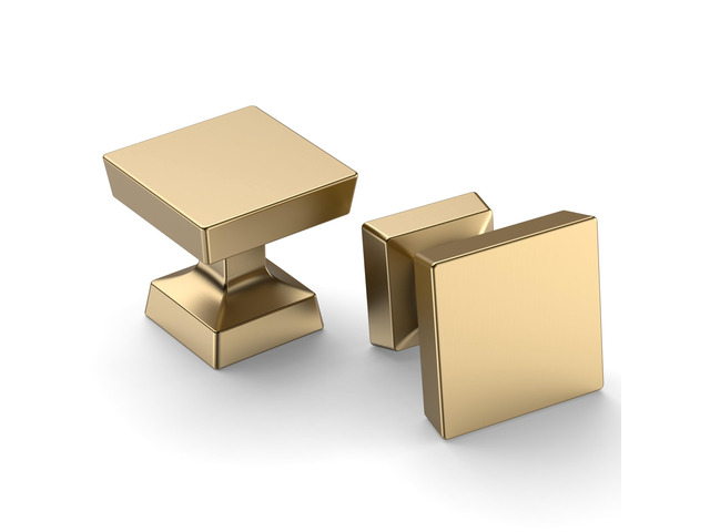 20 Pack Champagne Bronze Gold Cabinet Knobs 1.2' Single Hole Cabinet Handles Dresser Knobs Drawer Knobs and Pulls for Bathroom Cabinets ZH0008