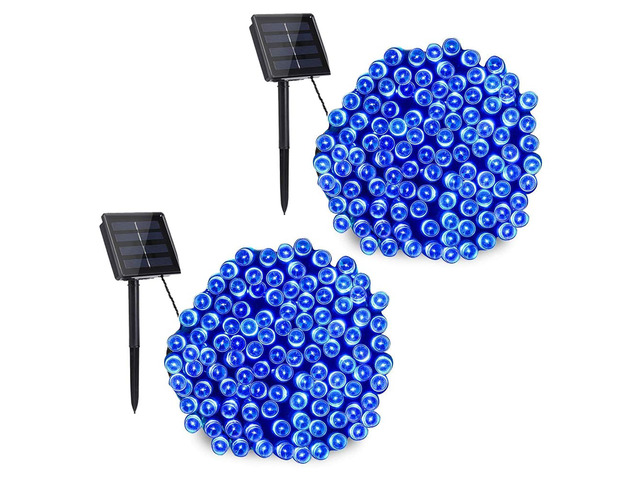 Solar Christmas Lights Outdoor, 2 Packs Solar String Lights