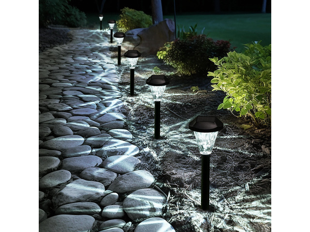 10 Pack Solar Lights Outdoor Waterproof, Solar Garden Lights Outdoor Solar Lights for Yard, Yard Decorations Outdoor for Pathway, Patio, Garden,...