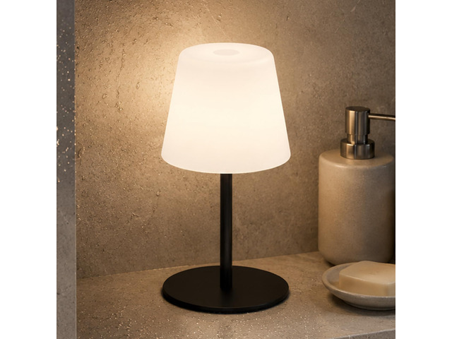 Shower Lamp Rechargeable Waterproof Lamp, Cordless Table Lamp for Bathroom 4000mAh Battery Operated, IP65 Spa-Like Shower Light, Vanity, Bathtub...